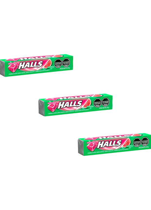 Pastilla Caramelo Halls SANDIA 25gr, 3 Unidades
