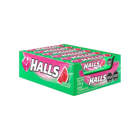 Pastilla Caramelo Halls Sandia 28gr X 12un (336gr)