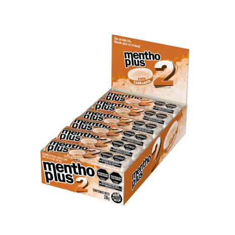 Pastilla Caramelo Menthoplus ACIDOS, FRIO CAFE LATTE 27gr X 12un (326gr)
