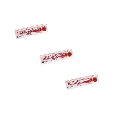 Pastilla Caramelo Menthoplus ZERO CEREZA 26gr X3un (78gr)